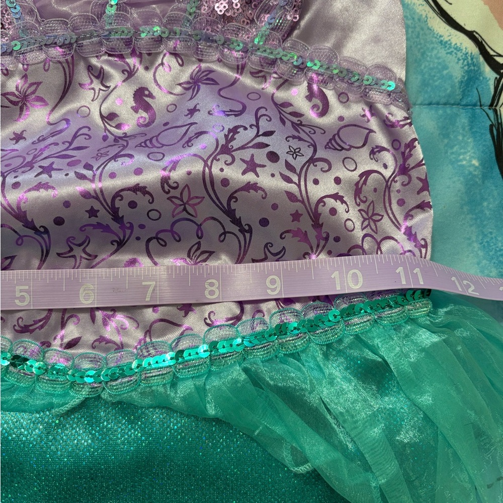 Disney Ariel Kids Costume - Purple and Teal - Picture 6 of 8